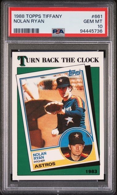 1988 Topps Tiffany #661 Nolan Ryan - PSA 10