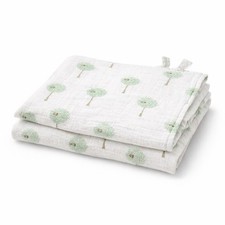 Aden  Anais Muslin Swaddle Blanket 40x40 Owl Tree Print Baby