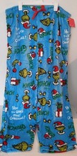 NWT Dr. Seuss The Grinch fleece plush pajama pants Size Large