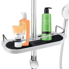 Bathroom Shelf Shower Pole Caddy Rack Storage Organiser Tray Holder Accessories