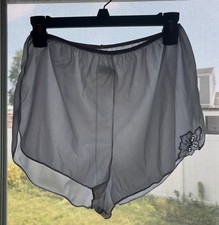 Vintage Cheryl Teigs Gray Super Sheer/Light Brief Panties Medium S 27/28 Waist