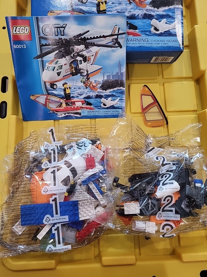 LEGO 60013 City Coast Guard Helicopter NEW Rare Retired Missing Stickers - Image 3 of 4