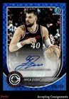 2025-26 Bowman Chrome Autographs Blue X-Fractors Ivica Zubac AUTO 078/150