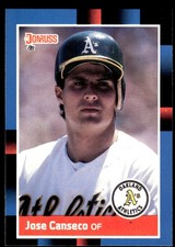 Jose Canseco 1988 Leaf #138 Athletics MLB READ FREE SHIPPING AutographDen