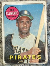 1969 Topps Roberto Clemente #50 very low grade poor condition 