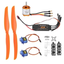 Vbest life A2217 1250KV Brushless Motor 40A ESC SG90 9G Micro 8060 Propeller ...