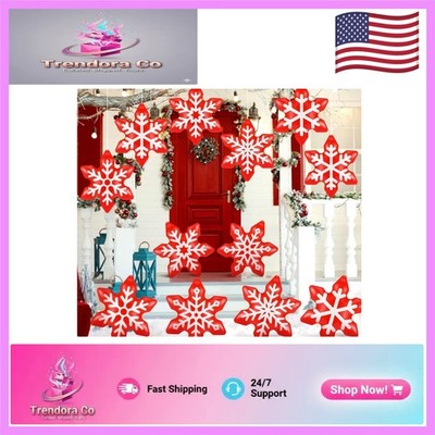 Festival-Ready Inflatable Snowflakes - 2 Pieces of Weatherproof Christmas Decor