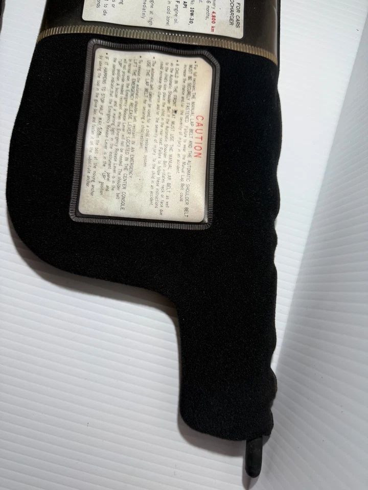 1983-1987 MITSUBISHI STARION CHRYSLER CONQUEST OEM JUEGO DE PARASOL NEGRO Foto 2 de 4