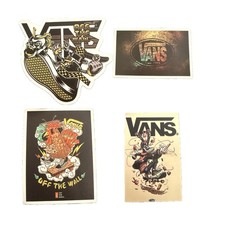 Vans Off The Wall Sticker Lot 4 Skateboard Art Logo Graphic Decals Rare