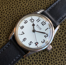 Vintage Wyler Incaflex Railroad Dial Stainles...