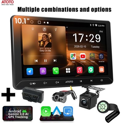 ATOTO A5L Gemini 3.0 AI 2 Din Car Stereo GPS Play Android Radio 10.1'' Multimedia