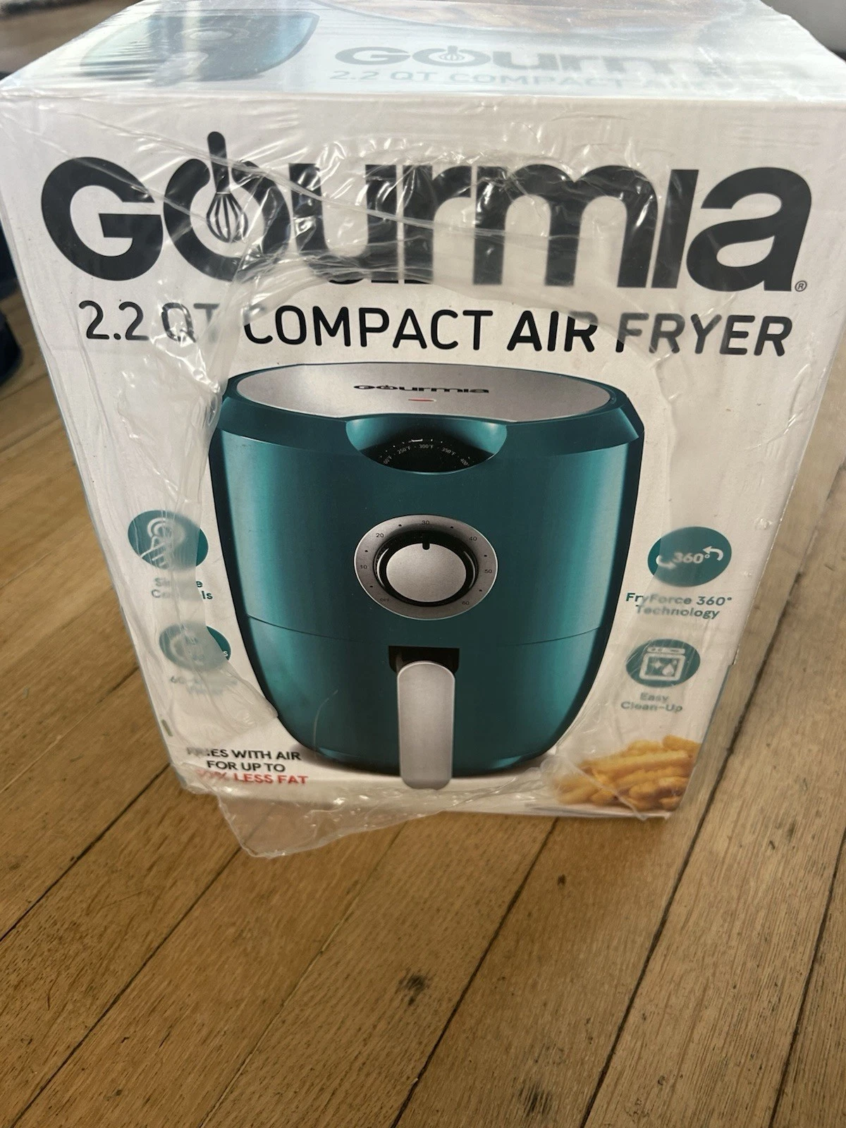 Gourmia 2.2 QT Compact Air Fryer New Teal Blue
Opens in a new window or tab