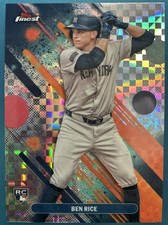 2025 Topps Finest - Common Ben Rice #48 Checkerboard Refractor (RC)