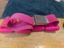 Vinyl Coated Weights and Dive Belt Pink 10 Lb Total  2" Belt