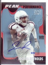 josh reynolds rookie rc draft auto autograph texas a&m aggies college #/10 2017