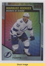 2020 O-Pee-Chee Platinum Marquee Rookies Rainbow Color Wheel Cal Foote READ 9on