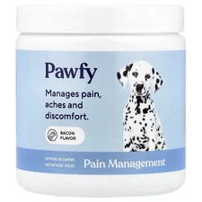 2 X Pawfy, Pain Management, For Dogs, 6 Months , Bacon, 30 Chews, 4 oz 113 g 