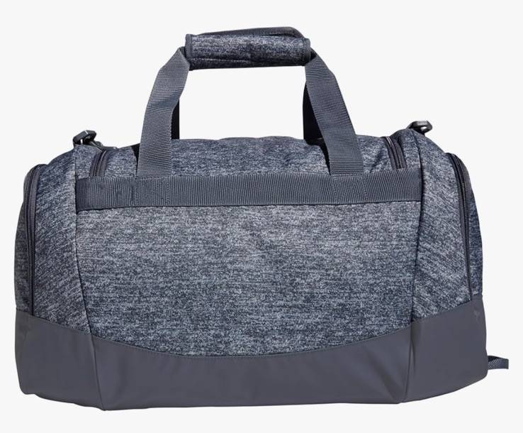 adidas Defender 4 Small Duffel Bag, Jersey Onix Grey/Rose Gold
