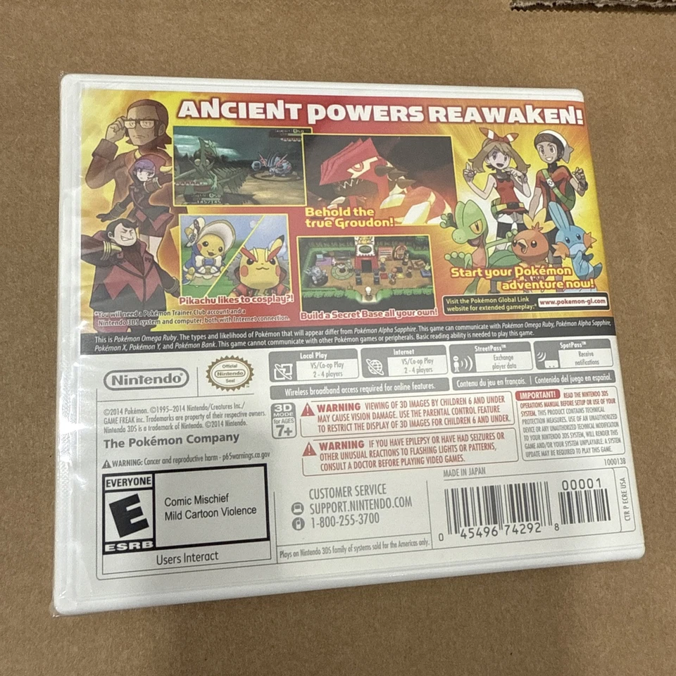 Pokemon Omega Ruby 3DS (Brand New Factory Sealed US Version) Nintendo 3DS - Image 2 of 2