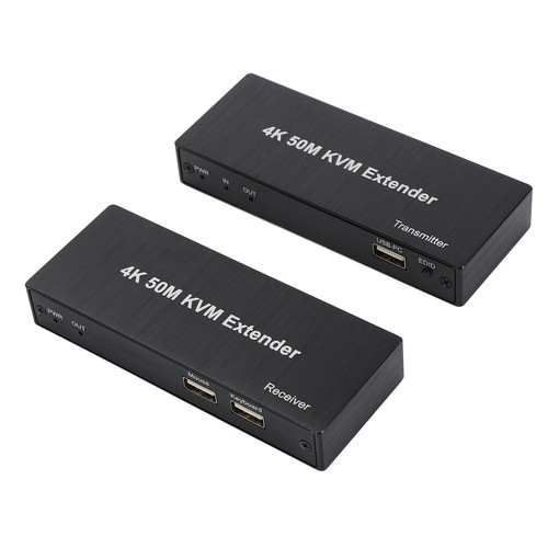 EU Plug 4K KVM Extender Over Cat6 50M HD Multimedia Interface 1080p 60Hz Clar FY - Afbeelding 12 van 22