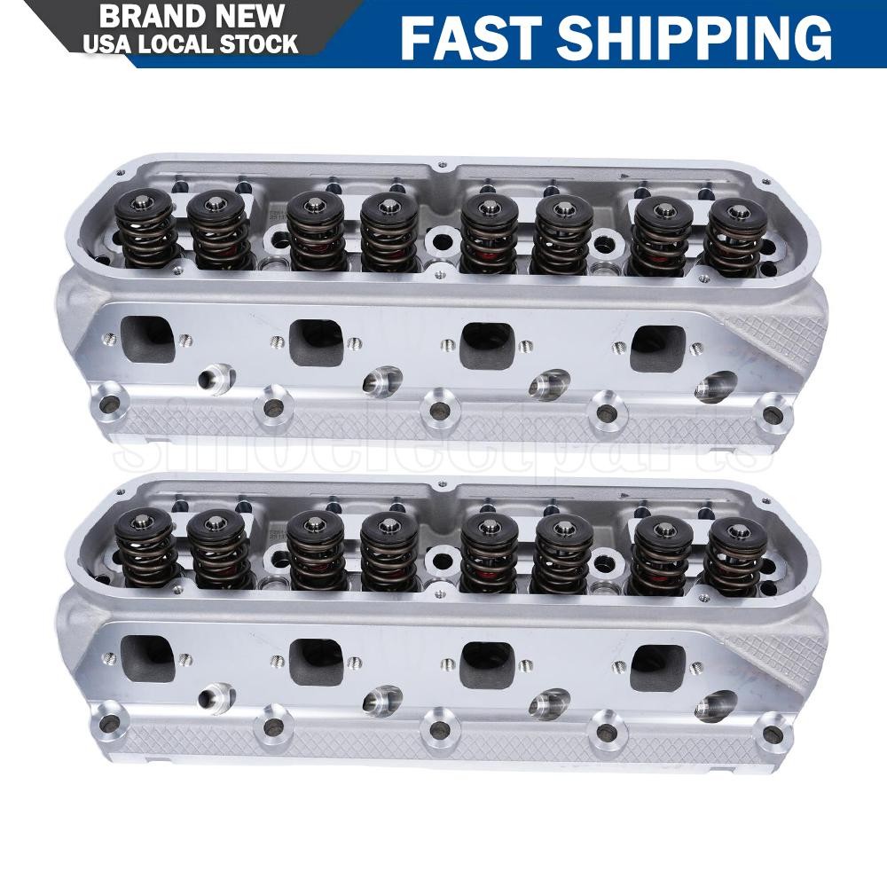 2Pcs Cylinder Heads Assy SBF For FORD GT40 289 302 351W 175cc 62cc 2.02/1.60