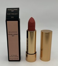 Gucci Rouge A Levres Mat Lipstick Lip Colour Matte 305 Ruby Firelight NEW w/BOX
