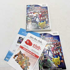 Super Smash Bros. Brawl Game Case ONLY Nintendo Wii, 2008 Manual Inserts NO DISC
