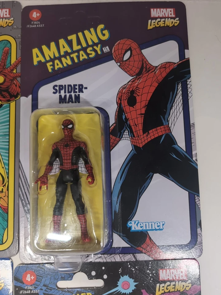 MARVEL LEGENDS RETRO 3.75 Lote de 4 Nova, Spiderman, Capitán América, Ironman. Foto 4 de 4