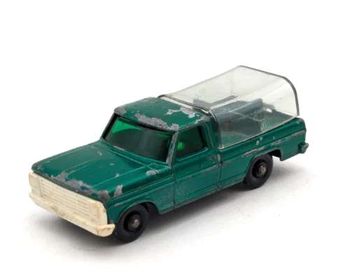 Matchbox Lesney No 50 Green Kennel Truck  (no dogs) Vintage 1968
