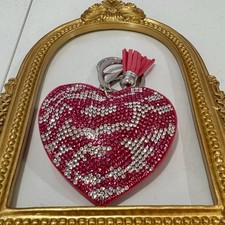 New Pink Heart Keychain Bag Charm