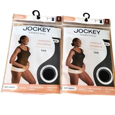 Jockey Shaper Tank Womens Size Small LOT OF 2 Seamless Cooling Smoothing Tops 