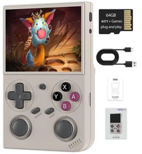 G350 Retro Handheld Game Console , 3.5 Inch IPS Screen Linux System Built-in ...