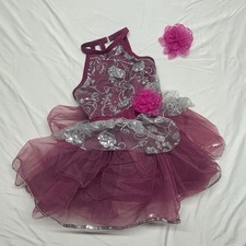 Weissman Showtime SMALL 6/6x Let's Go Fly A Kite Mulberry Dress  Flower Clip