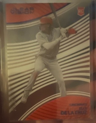 Panini 2023 Chronicles Clear Vision Elly De La Cruz Blue RC #4 Insert 07/50