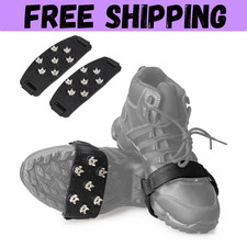 Ice Cleats for Shoes and Boots Traction Ice Shoes Grippers Anti-Skid 7 Point