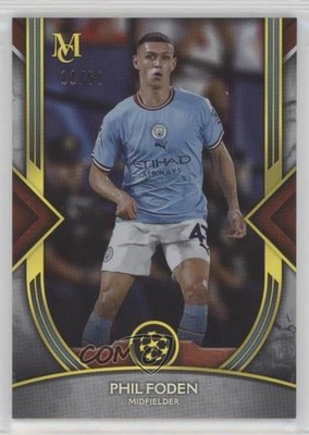 2022 Topps Museum Collection UEFA Champions League Gold 11/50 Phil Foden #47 uk2