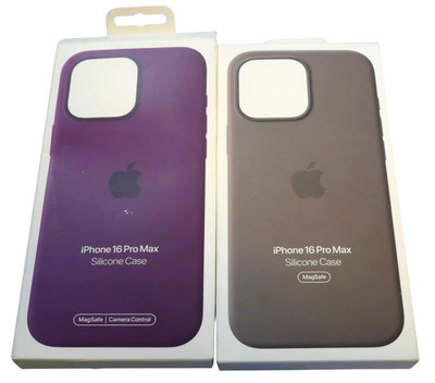 lot 2 Apple iPhone 16 Pro Max Silicone Case with Mag Safe