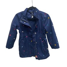 Joules kids Marley rain coat multi star print size 8yr missing hood