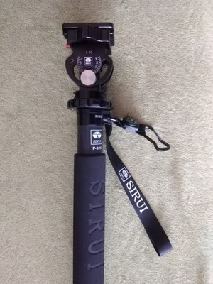 Sirui P-326 Einbeinstativ Carbon (Monopod)  Sirui L-10 Stativneigekopf  wie neu