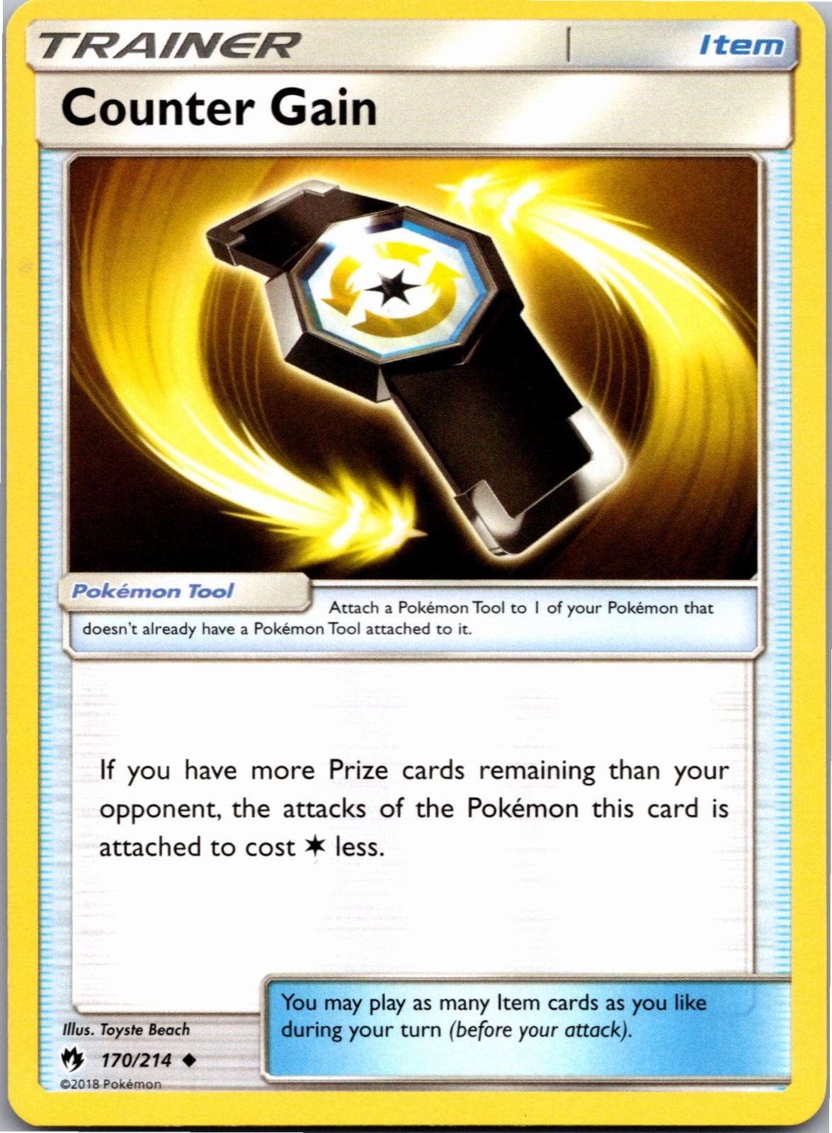 Counter Gain 170/214 Uncommon Lost Thunder Pokemon Near Mint
