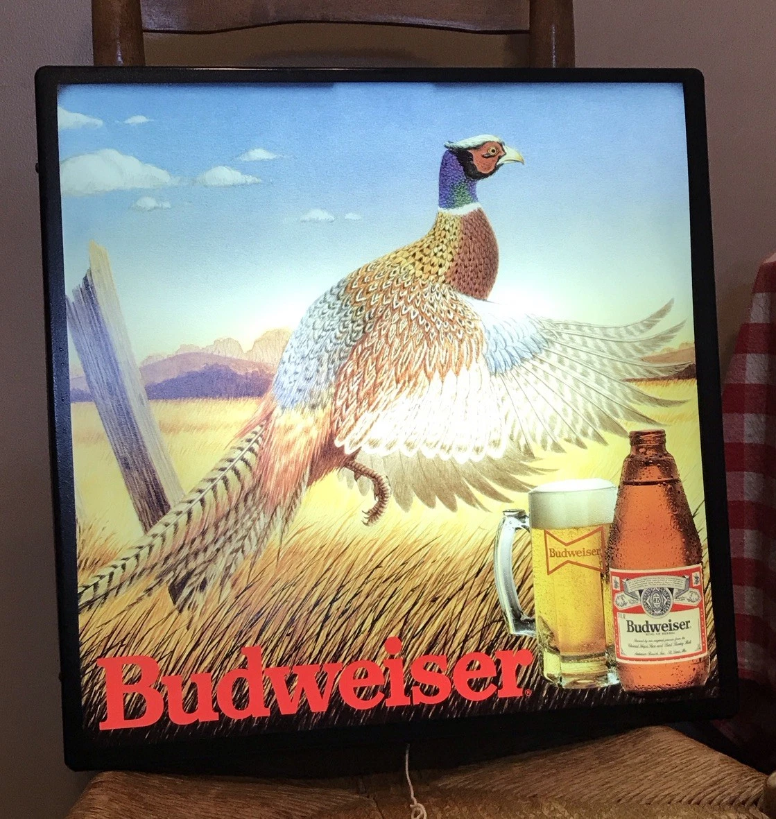 Budweiser 電気サイン 1991年製 Preços baixos em Budweiser Sinais Iluminado | eBay