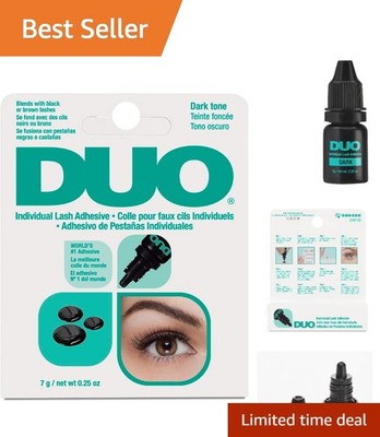 7g dunkler Wimpernkleber - wasserfeste Formel für präzises Auftragen und langes Tragen