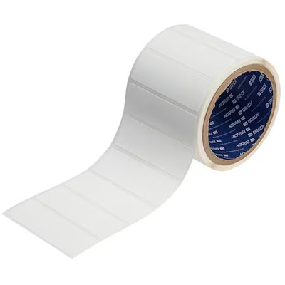 Brady J40-18-2618 Pre-Cut Label Stock Roll, White, Matte