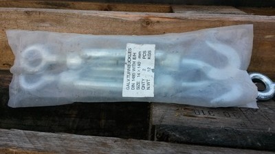 2 neue  Seilspanner verzinkt M 14 Spannschraube Sicherung Spannschloß DIN 1480
