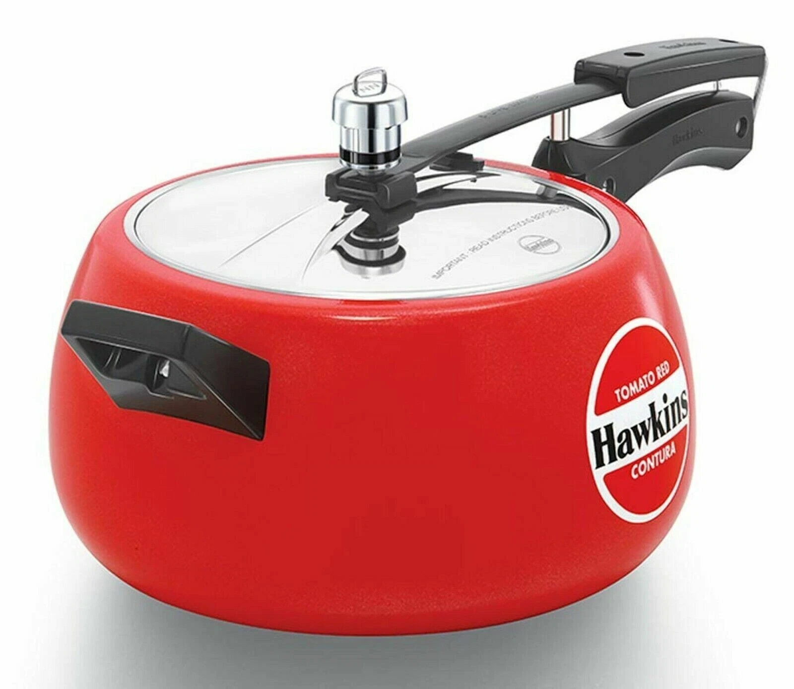 Hawkins Contura Pressure Cooker Aluminium 5 Litres Apple Red Color Best Gift