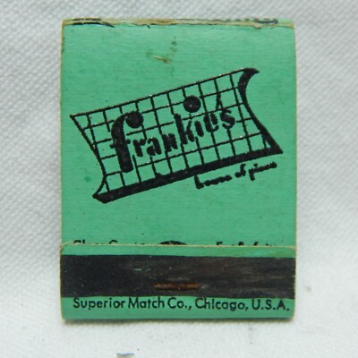 FRANKIES HOUSE OF PIZZA, IND., 20 STRIKE, FRONT STRIKE MATCHBOOK