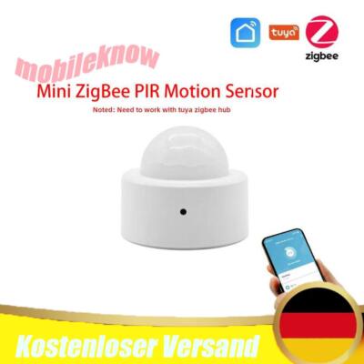 1-4x Tuya Zigbee Mini Wireless PIR-Bewegungsmelder Sensor Alarmsystem Smart Life
