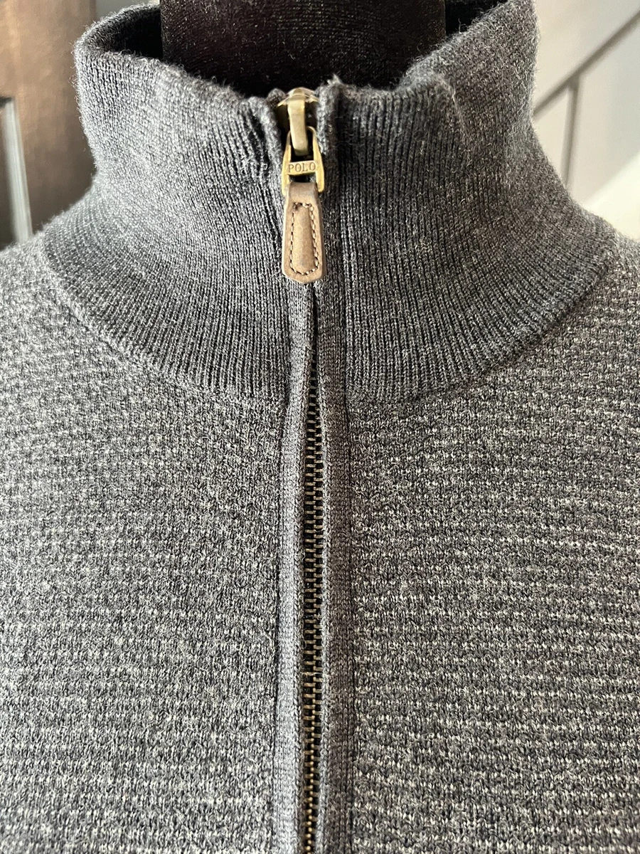 Ralph lauren merino cheap wool half zip jumper