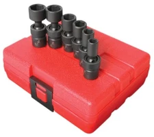 Sunex 6pc 1/4" SAE 6pt Point Universal Impact Sockets Set Drive Tools INCH 1813