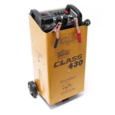 WilTec Batterieladegerät 12V 24V Ladegerät Akkuladegerät Boost 430 Motorrad LKW